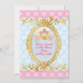 Verzaubern, hübsche Prinzessin Birthday Einladung (Rückseite)