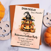 Verzaubern von Pumpkin Hexenhut niedliches Hallowe Einladung