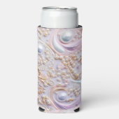 Verzaubernd Perlen und goldener Hintergrund Selters Dosenkühler (Seltzer Vorderseite)