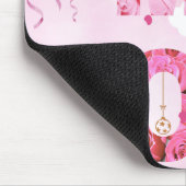 Verzaubernd rosa Thema MY LIEBE typografisch Mousepad (Ecke)