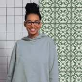 Verzaubernd smaragdgrüne Symmetrie Fliese