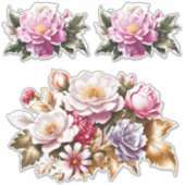 Verzaubernde Blume Blumenkleber anpassen Aufkleber (Vorderseite)