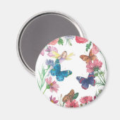Verzaubernde Blume Fairy Magnet (Vorderseite/Rückseite)