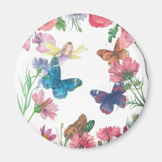 Verzaubernde Blume Fairy Magnet (Vorne)