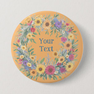 Verzaubernde Dekoration der Wildblume Button