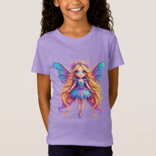 Verzaubernde Fantasy-Fee mit farbenfrohen Flügeln T-Shirt