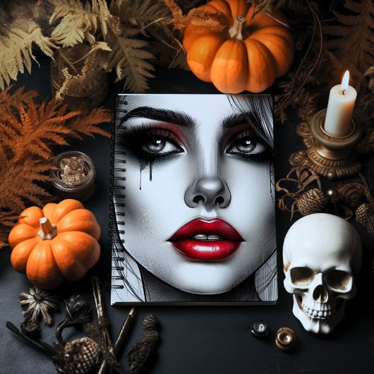 Verzaubernde gotische Maus - mutige Alternative Notizblock