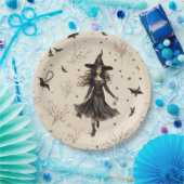 Verzaubernde Halloween-Fledermäuse Pappteller (Party)