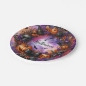 Verzaubernde Halloween Gala Paper-Teller Pappteller (Schrägansicht)