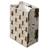 Verzaubernde Halloween-Leckerei-Hexen Mittlere Geschenktüte (Vorderseite Schrägansicht)