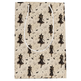 Verzaubernde Halloween-Leckerei-Hexen Mittlere Geschenktüte