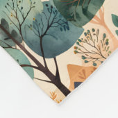 Verzaubernde Herbstbäume Fleecedecke (Ecke)