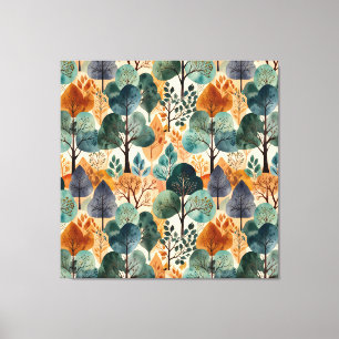 Verzaubernde Herbstbäume Leinwanddruck