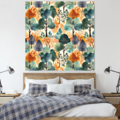 Verzaubernde Herbstbäume Leinwanddruck (Insitu (Schlafzimmer))