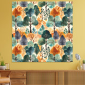 Verzaubernde Herbstbäume Leinwanddruck (Insitu (Wohnzimmer))