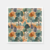 Verzaubernde Herbstbäume Serviette (Vorderseite)