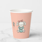 Verzaubernde Kinderdesign Pappbecher (Rückseite)