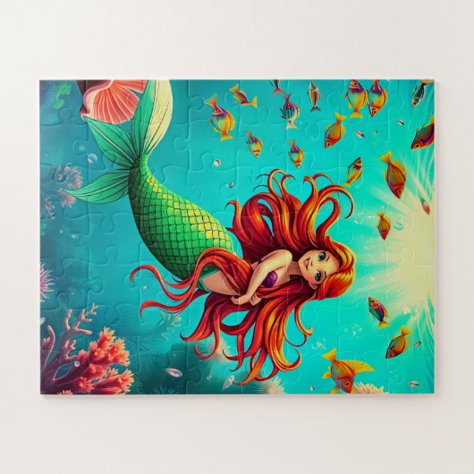 Verzaubernde Meerjungfrau Puzzle (Horizontal)