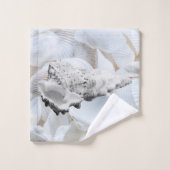 Verzaubernde Muscheln Badhandtuch Set (Waschlappen)