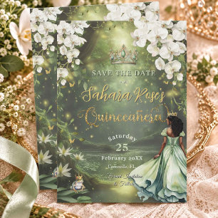 Verzaubernde Prinzessin & Frosch Grüner Kleid Quin Save The Date