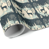 Verzaubernde Rentierfreude Weihnachten (16) Geschenkpapier (Rolleneckpunkt)