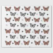 Verzaubernde Schmetterlinge, ein Whimsikpapier Geschenkpapier (Flach)