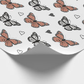 Verzaubernde Schmetterlinge, ein Whimsikpapier Geschenkpapier (Ecke)