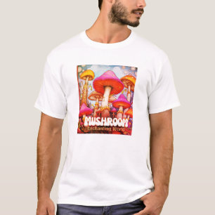 Verzaubernde Welt der Pilze ein SS Schwarz T-Shirt