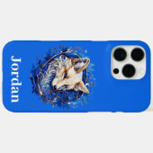 Verzaubernder Fuchs mit Individuelle Name Case-Mate iPhone Hülle (Rückseite (Horizontal))