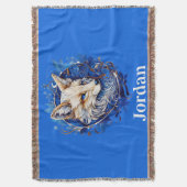 Verzaubernder Fuchs mit Individuelle Name Decke (Vorderseite Vertikal)