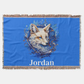 Verzaubernder Fuchs mit Individuelle Name Decke (Vorderseite)