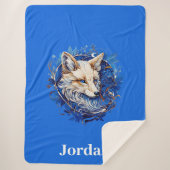 Verzaubernder Fuchs mit Individuelle Name Sherpadecke (Vorderseite)