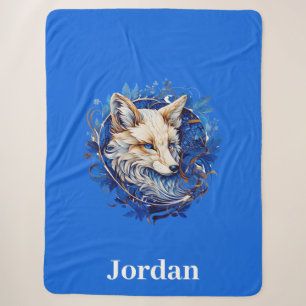 Verzaubernder Fuchs mit Individuelle Name Sherpadecke