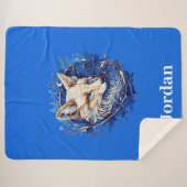 Verzaubernder Fuchs mit Individuelle Name Sherpadecke (Vorderseite (Horizontal))