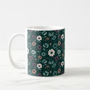 Verzauberndes Anemonenmuster Kaffeetasse