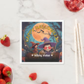 Verzauberndes Pumpkin Patch Halloween-Party Napkin Serviette (Beispiel)