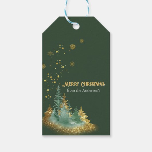 Verzauberndes Wald-Geschenk-Anhänger Geschenkanhänger (Vorderseite)