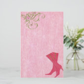 Verzaubert Diva in Wassermelonenstation Briefpapier (Stehend Vorderseite)