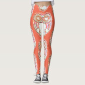 Verzaubert Eule Leggings (Vorderseite)