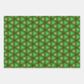 Verzaubert Grün- und Golddekoration Geschenkpapier Set (Vorderseite)