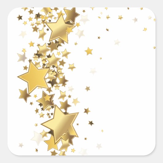 verzaubert quadratischer aufkleber (Vorderseite)