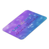 Verzaubert unter dem Meer speichern Sie das Datum Magnet (Linke Seite)