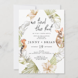 Verzauberte afrikanische Safari   Hochzeitsempfang