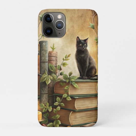 Verzauberte Bibliothek der schwarzen Katze Case-Mate iPhone Hülle (Rückseite)