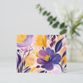 Verzauberte Blooms Postkarte (Stehend Vorderseite)