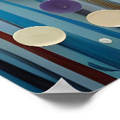 Verzauberte blühende Wiesen-Wildblumen Poster (Ecke)