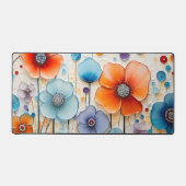 Verzauberte blühende Wiesen-Wildblumen Schreibtischunterlage (Vorderseite)