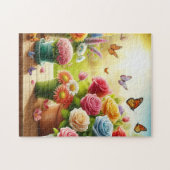 Verzauberte Blüten Puzzle (Horizontal)