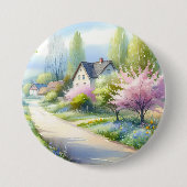 Verzauberte Blütenlandstraße Button (Vorderseite)