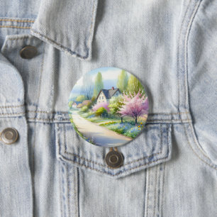 Verzauberte Blütenlandstraße Button